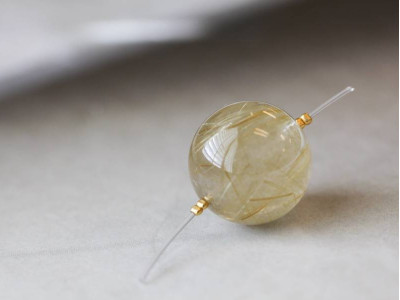 Rutilated Quartz 22mm Round Rutilated Quartz 22mm Round