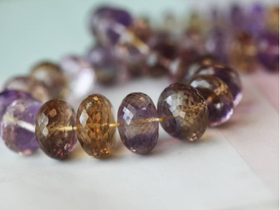 Ametrine 8-17mm Faceted Rondell