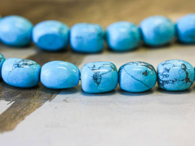 Turquoise Howlite 12x16 Rectangle Nugget
