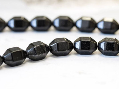 Black Stone 9x13 6-sided Double Cone