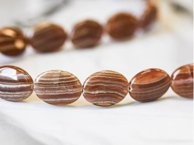 Brown Rhodochrosite 15x20 Flat Oval