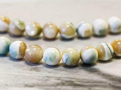 Natural Mother of Pearl 10mm Round