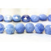 256-1009 Blue Agate <br>10mm Faceted Coin