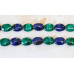 259-1202 Malachite + Lapis <br>12x16 Flat Oval