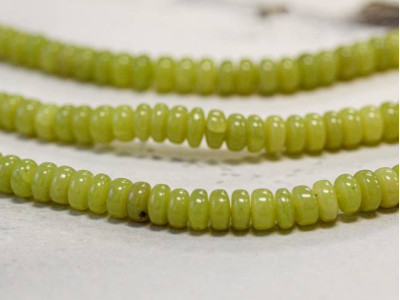 Olive Jade 6mm Rondell