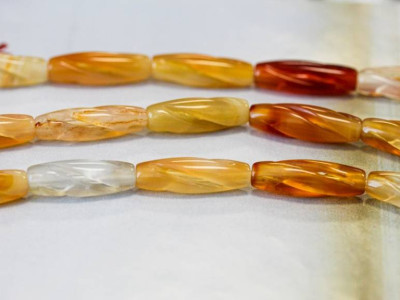 Natural Carnelian 8x25 Carved Oval