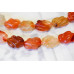 265-1330 Natural Carnelian <br>15x20 Corrugated Flat Oval