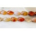 265-1331 Natural Carnelian <br>12x18 Strip-faceted Twist Tri-Oval