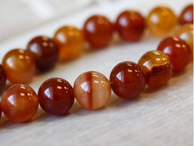 Natural Carnelian 14-15mm Round