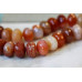 265-1774 Natural Carnelian <br>18mm Faceted Rondell