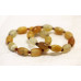 265-1805 Natural Carnelian <br>10x14 Carved Oval Bracelet