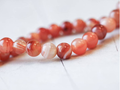 Natural Carnelian 8mm Round