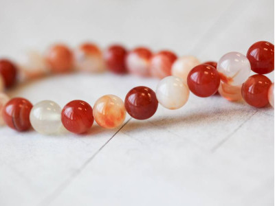 Natural Carnelian 8mm Round