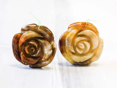 Ocean Jasper 48-52x Flower Pendant