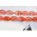 276-1002 Cherry Quartz <br>10x14 Faceted Flat Oval