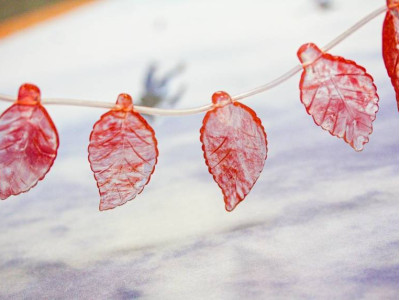 Cherry Quartz 22x40 Flat Leaf Drop