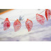 276-1069 Cherry Quartz <br>22x40 Flat Leaf Drop