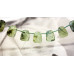 278-1068 Green Tourmalinated Quartz <br>15x20 Faceted Twist Drop