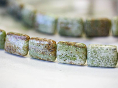 Green Moss Opal 15x20 Flat Rectangle
