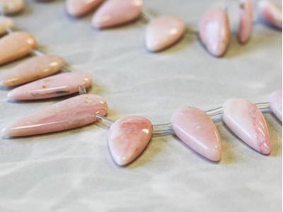 Pink Opal 20-48x Flat Pear Drop