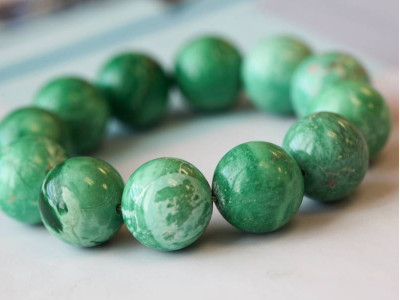 Variscite 18mm Round Bracelet Variscite 18mm Round Bracelet