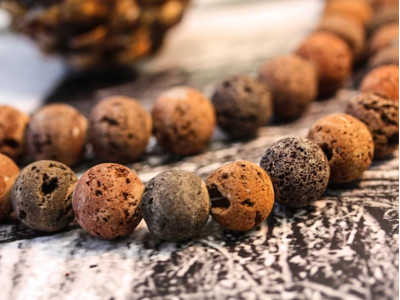 Red Lava 18-20mm Round