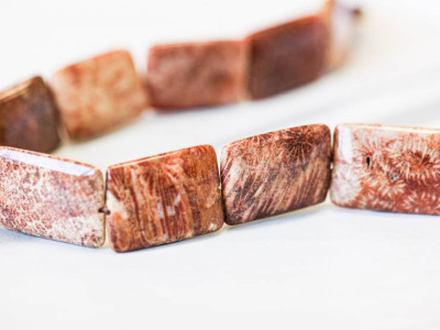 Red Fossil Coral 22x30 Flat Rectangle
