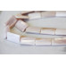 299-1037 Pink Mother of Pearl <br>14x22 Strip-faceted Flat Rectangle