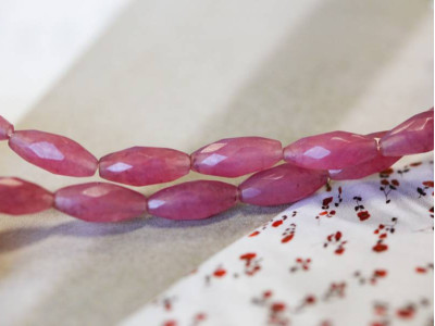 Purple Jade 7x16 Faceted Oval Rice