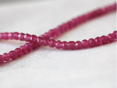 Purple Jade 4mm Faceted Round