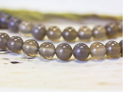 Gray Onyx 8mm Round