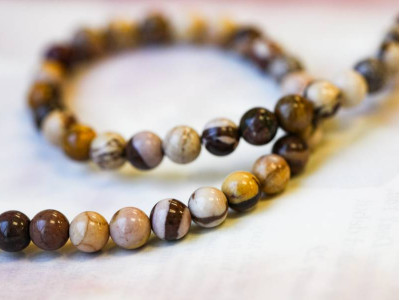 Brown Zebra Jasper 6mm Round