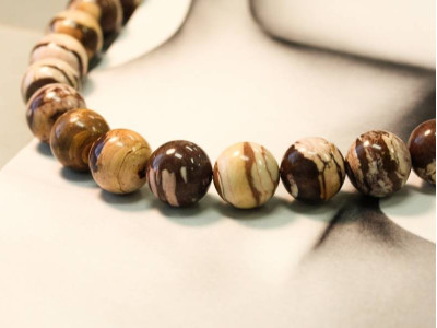 Brown Zebra Jasper 18mm Round