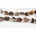 302-1008 Brown Zebra Jasper <br>15x20 Waved Flat Oval