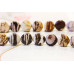302-1020 Brown Zebra Jasper <br>16mm Dime