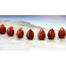 341-0048 Crab Fire Agate <br>15x20 Teardrop Briolette