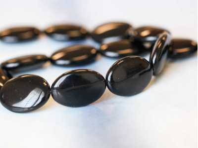 Black Obsidian 18x25 Flat Oval