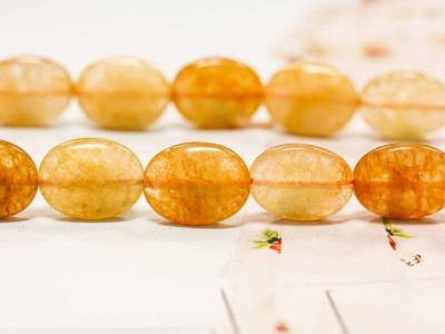Yellow Quartz 15x20 Flat Oval