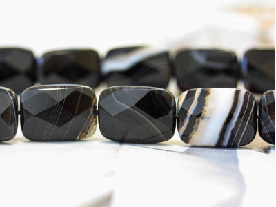 Black Sardonyx 13x18 Cushion Cut