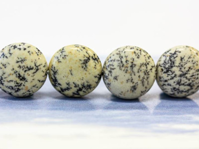 Black Spot Jasper 15mm Dime