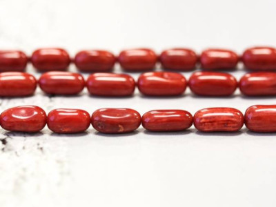 Dyed Coral 5x10 Oval Rice