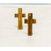 951-0039 Tiger Eye <br>21x40 Cross Pendant