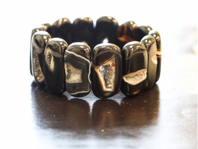 Natural Agate 27-30x Bracelet