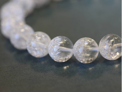 Ice Crystal 10mm Round Bracelet
