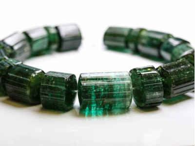 Green Tourmaline 22-25x Rough Tube
