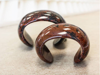 Mahogany Obsidian 28x Cuff Bracelet