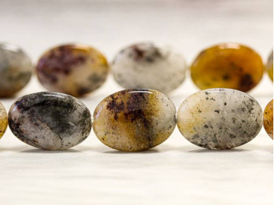 Mixed Quartz 18x25 Flat Oval
