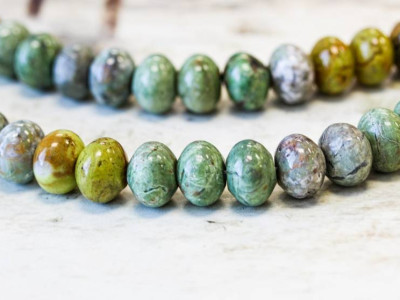 Green Opal 14mm Rondell